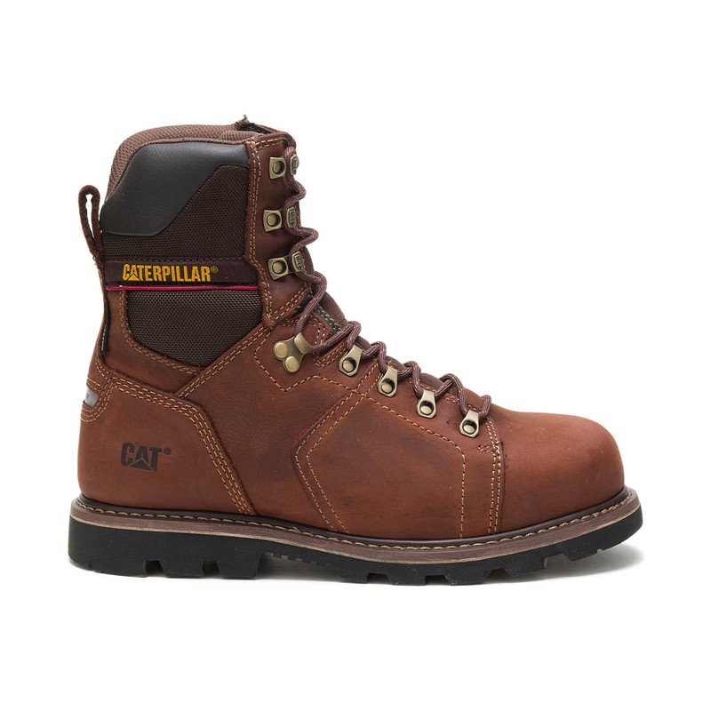 Brown CatFootweat Alaska 2.0waterproof Thinsulate&Trade Men\'s Work Boots | ZK3791086