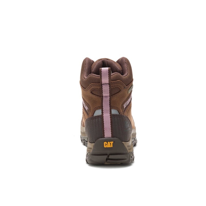 Brown CatFootweat Ally Waterproof Composite Toe Women's Boots | LR6947503