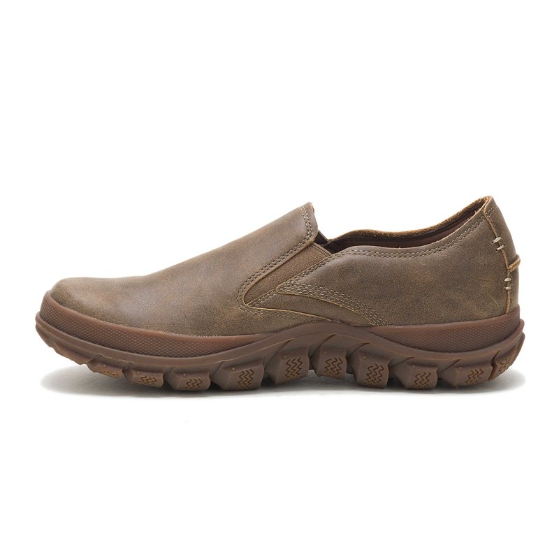 Brown CatFootweat Fused Slip On Men's Casual Shoes | BV2407936