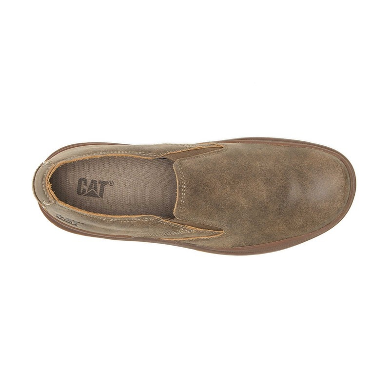 Brown CatFootweat Fused Slip On Men's Casual Shoes | BV2407936