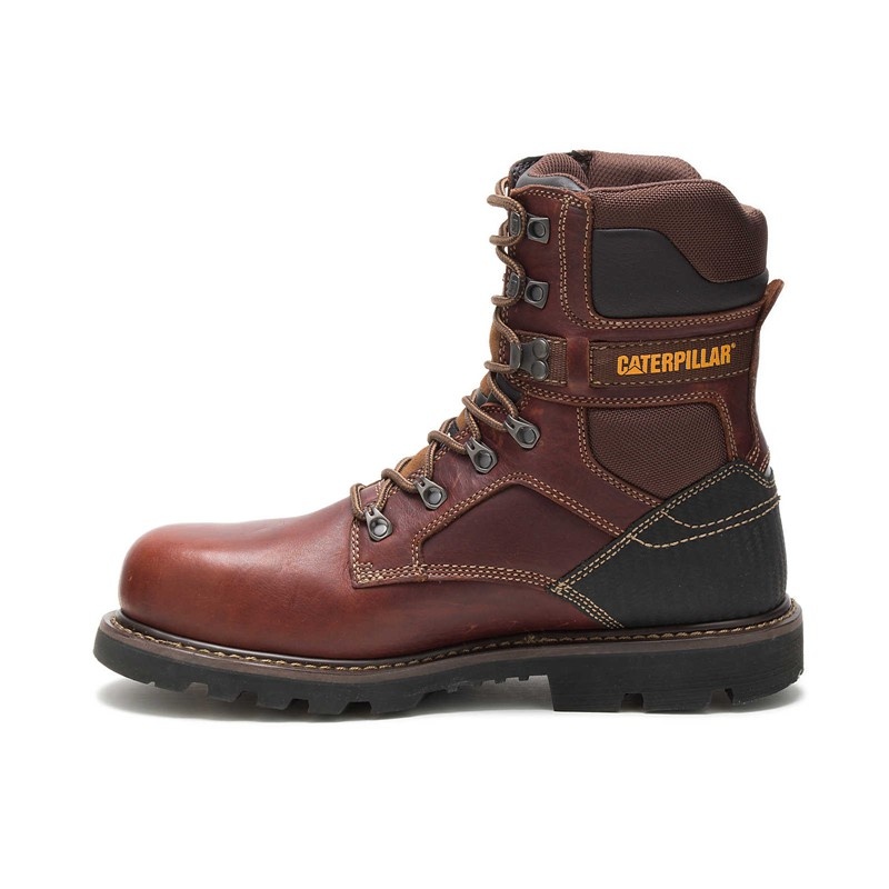 Brown CatFootweat Indiana 2.0 Steel Toe Men's Work Boots | NP5981026