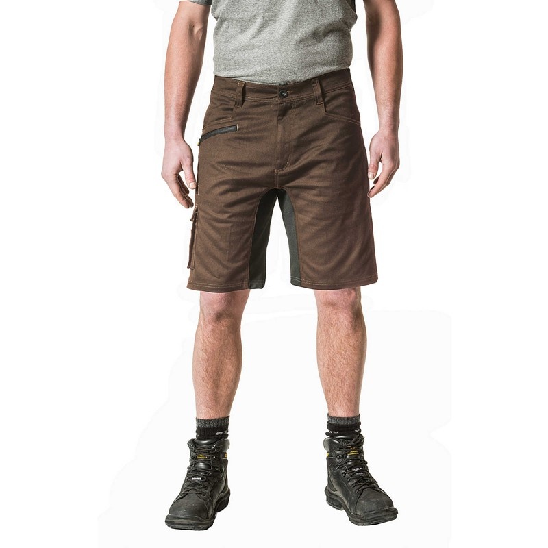 Brown CatFootweat Operator Flex Short Men's Clothing | PS8472359