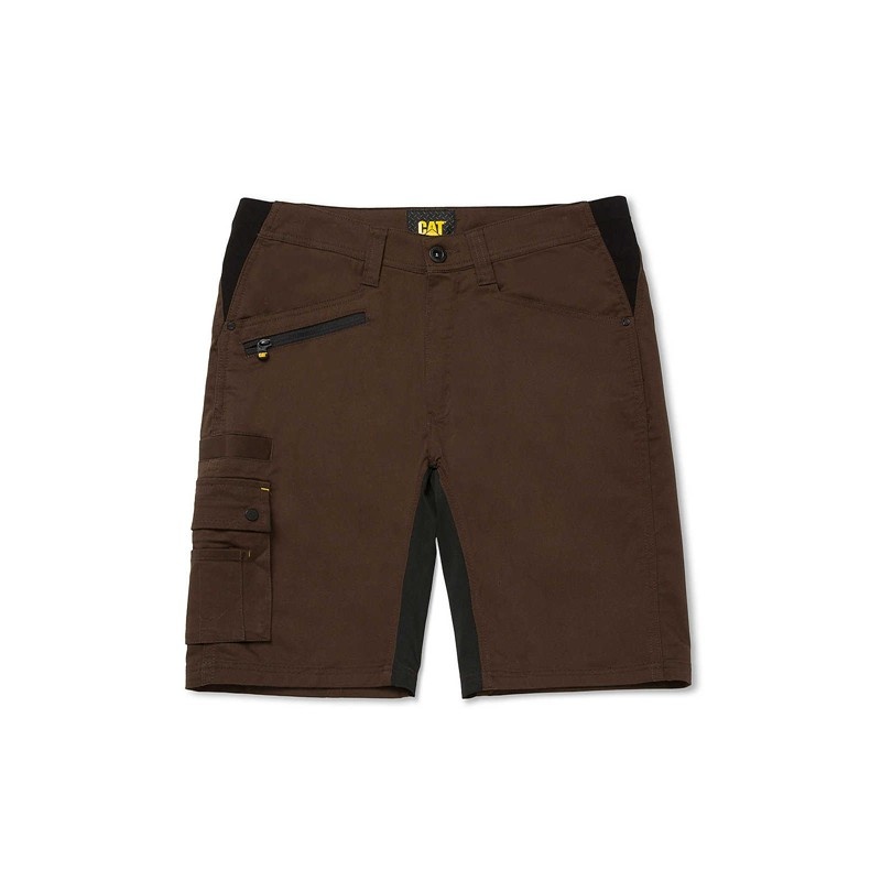 Brown CatFootweat Operator Flex Short Men's Clothing | PS8472359