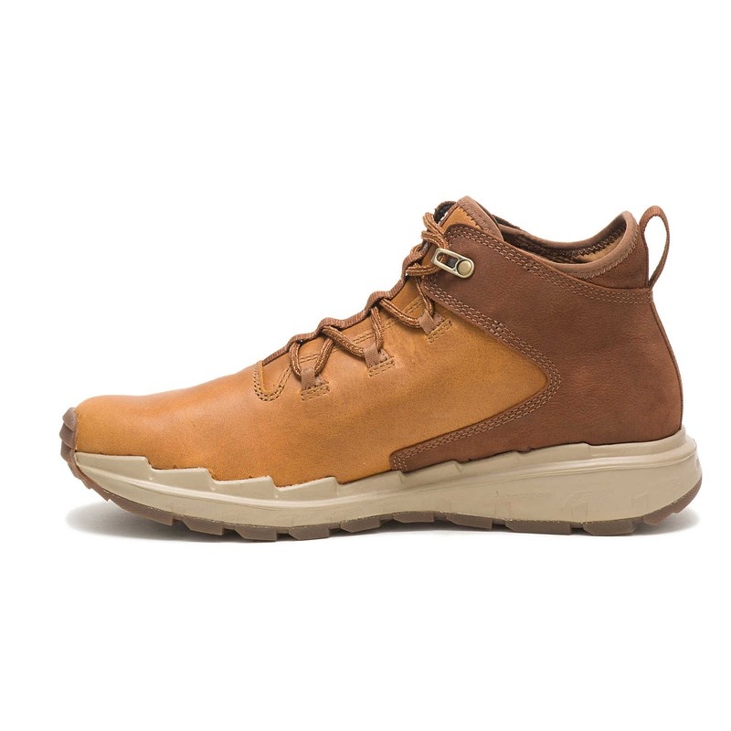 Brown CatFootweat Stratify Waterproof Men's Casual Shoes | BE3804657