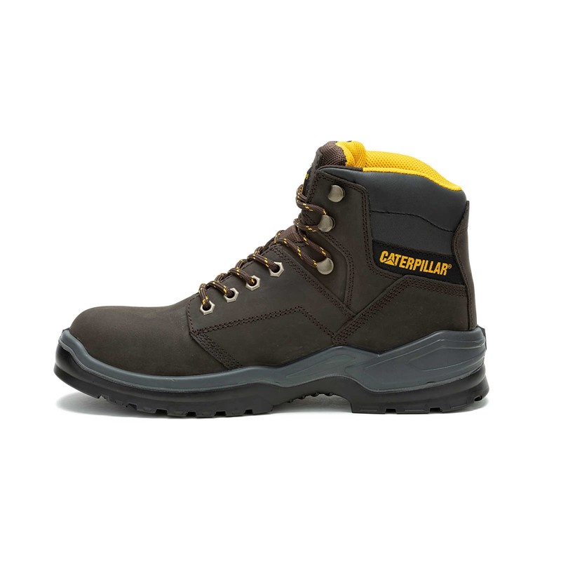 Brown CatFootweat Striver Steel Toe Men's Work Boots | QF9402173