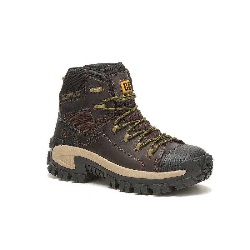 Coffee CatFootweat Hiking Style Men's Work Boots | RO7896354