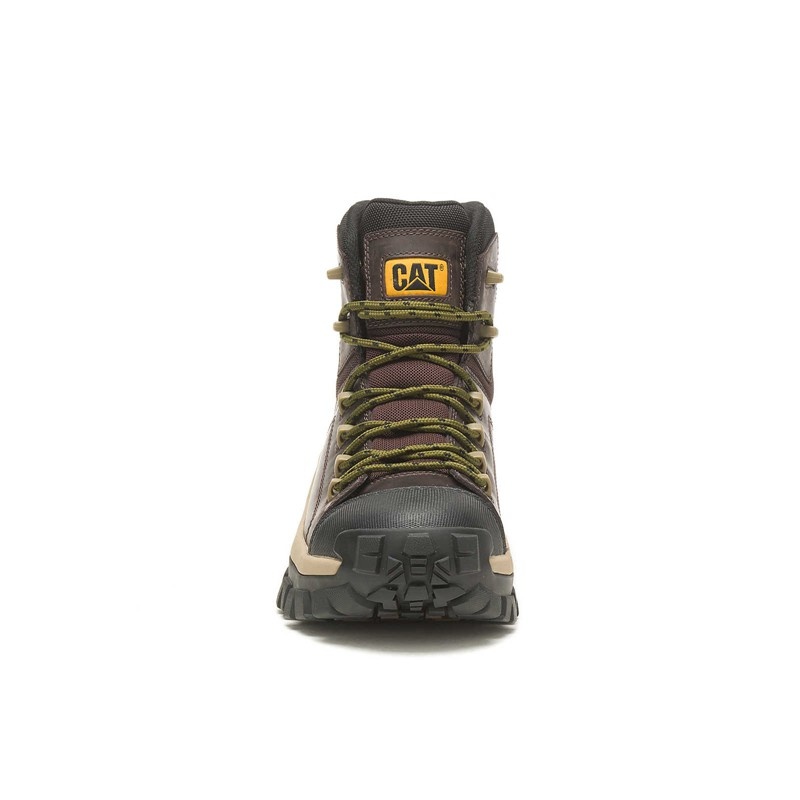 Coffee CatFootweat Hiking Style Men's Work Boots | RO7896354