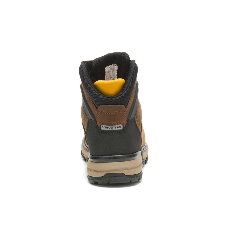 Dark Brown CatFootweat Excavator Superlite Waterproof Thinsulate Carbon Composite Toe Men's Work Boots | TR8749130