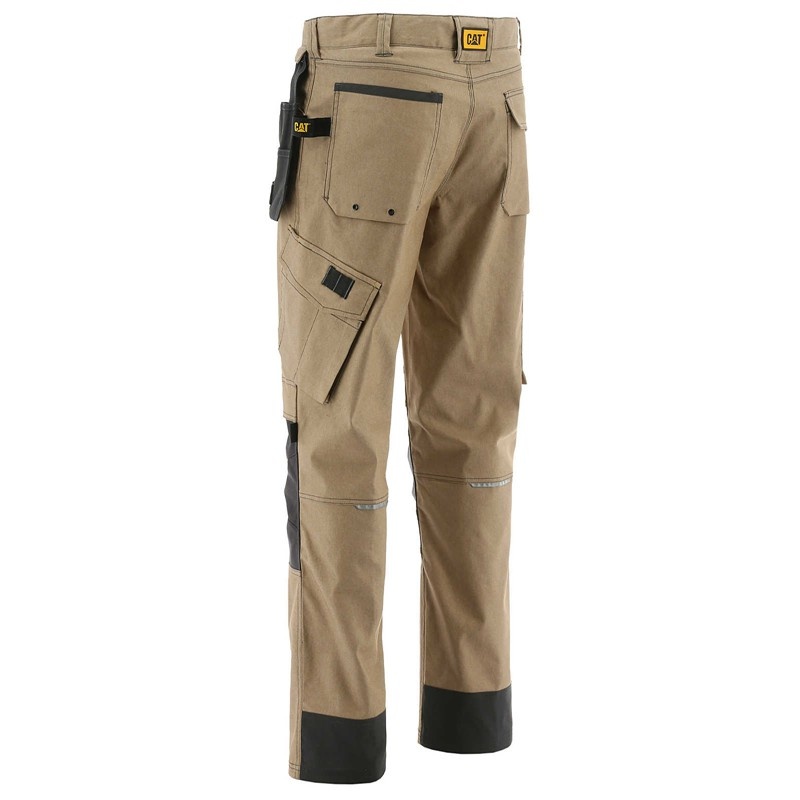 Dark Brown CatFootweat H2o Defender Pant Men's Waterproof Boots | TM1437685