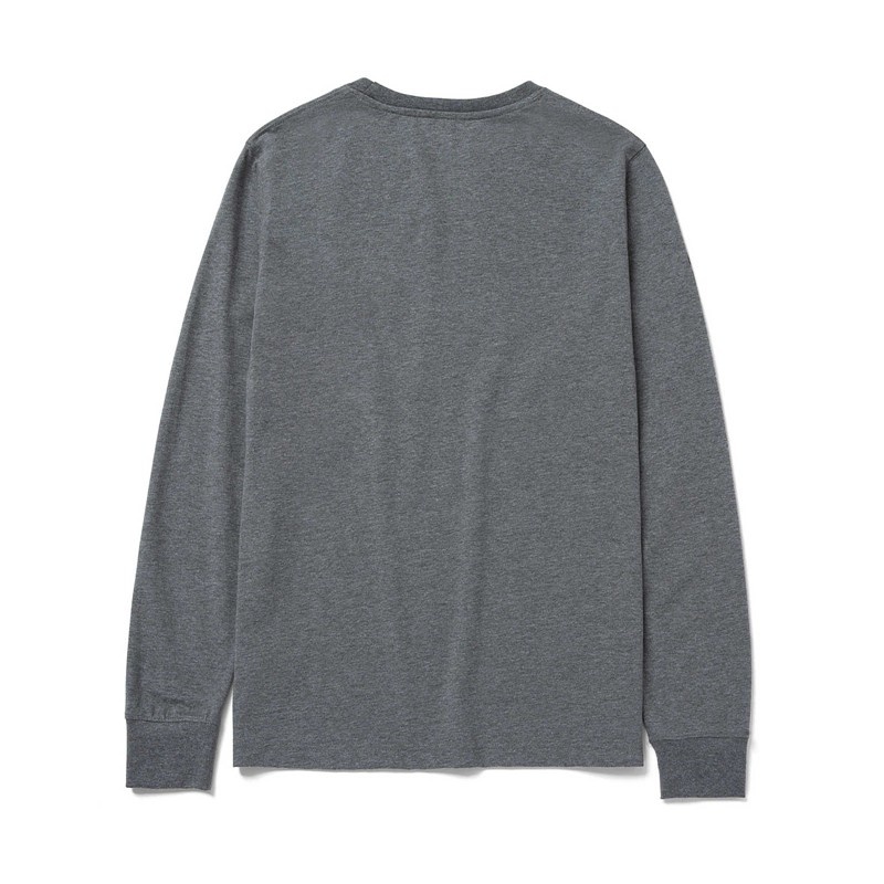 Dark Grey CatFootweat Trademark Banner Long Sleeve Tee Women's Workwear | KP5134829