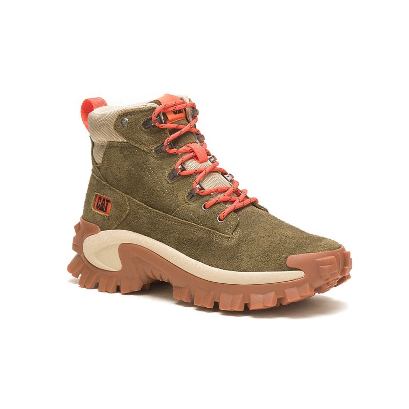 Dark Olive CatFootweat Intruder Ply - Women's Boots | AE2846370