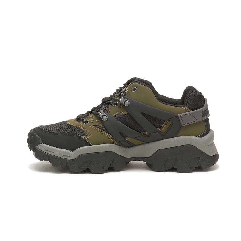 Dark Olive / Black CatFootweat Reactor Sneaker - Unisex Styles Men's Casual Shoes | WE2761495