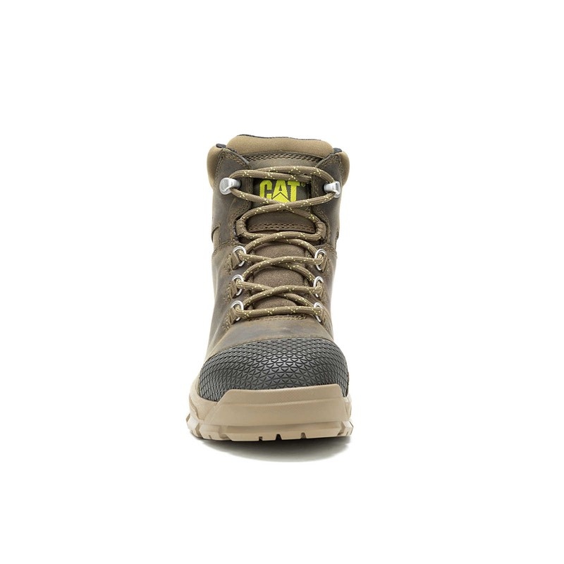 Green CatFootweat Accomplice X Waterproof Steel Toe Women's Boots | OT5204791