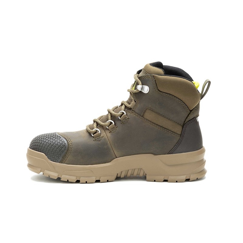 Green CatFootweat Accomplice X Waterproof Steel Toe Women's Boots | OT5204791