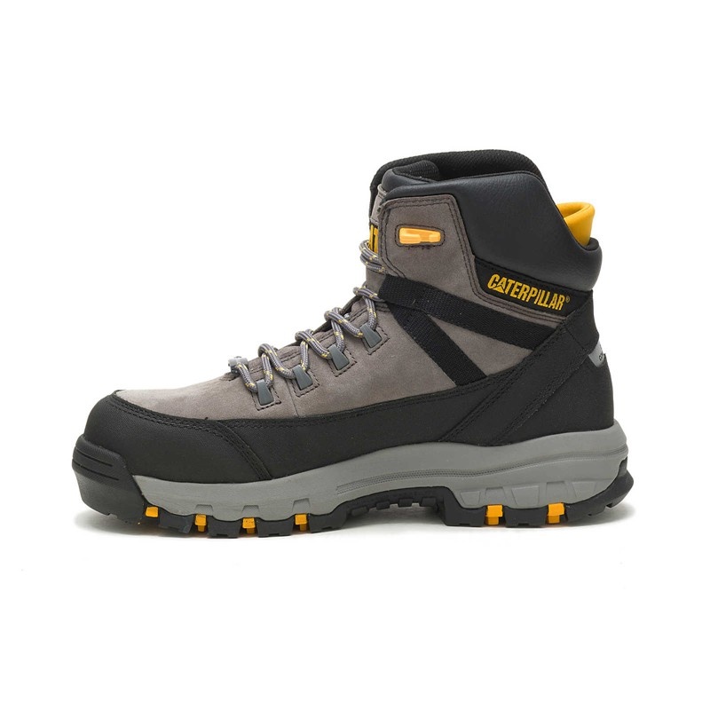 Grey CatFootweat Breakwater Waterproof Thinsulate Carbon Composite Toe Men's Work Boots | RE9071864