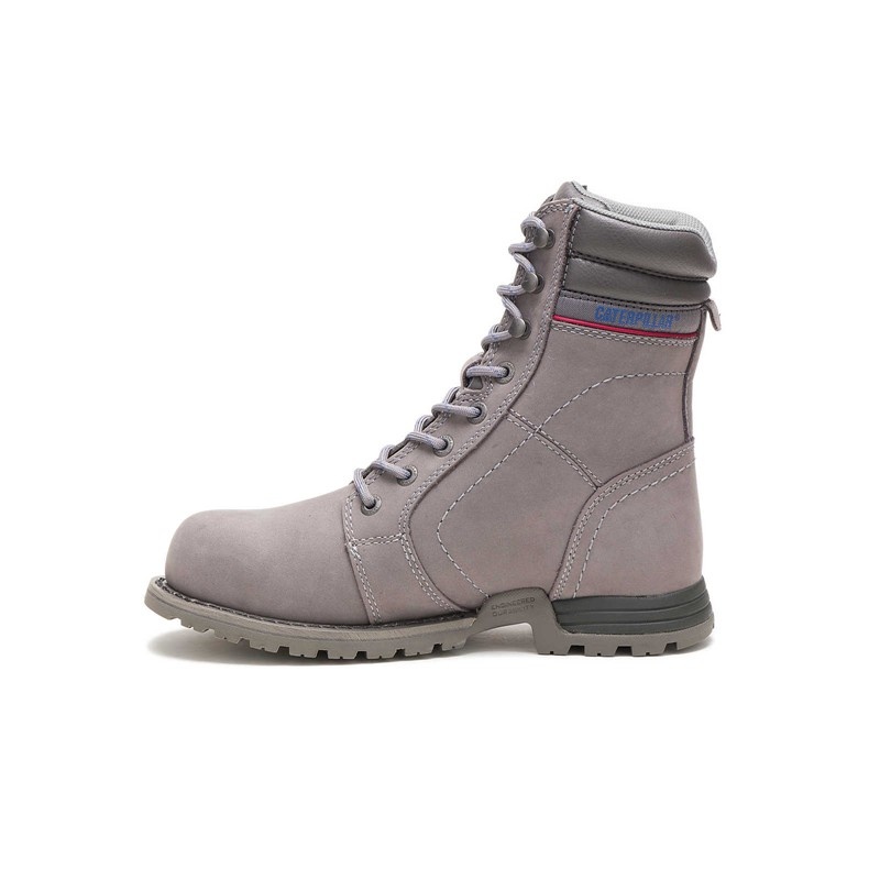 Grey CatFootweat Echo Waterproof Steel Toe Women's Boots | IT7385641