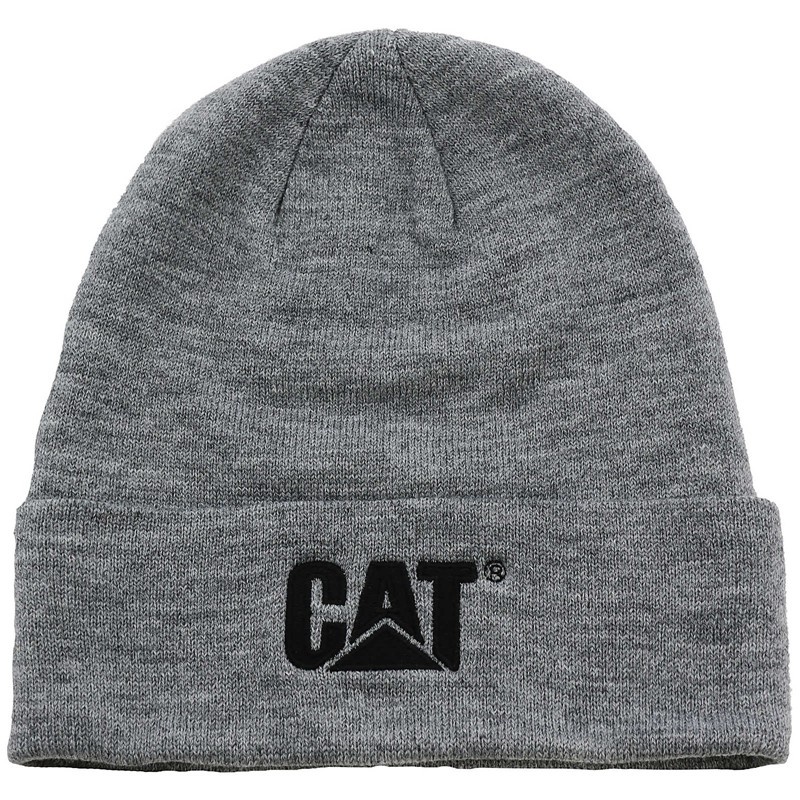 Grey CatFootweat Trademark Cuff Beanie Men\'s Clothing | CS2319087