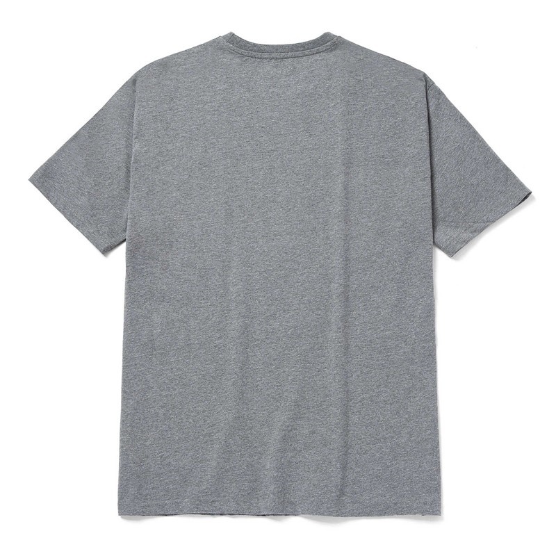 Grey CatFootweat Trademark Logo Tee Men's Clothing | XM4236817