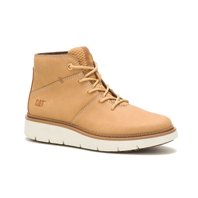 Orange CatFootweat Chariot Plain Toe Mid Women's Boots | EV3901472