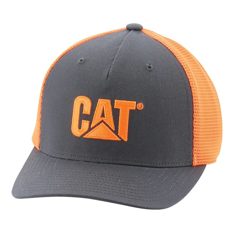 Orange CatFootweat Hi-Vis Mesh Cap Men\'s Clothing | RD0439572