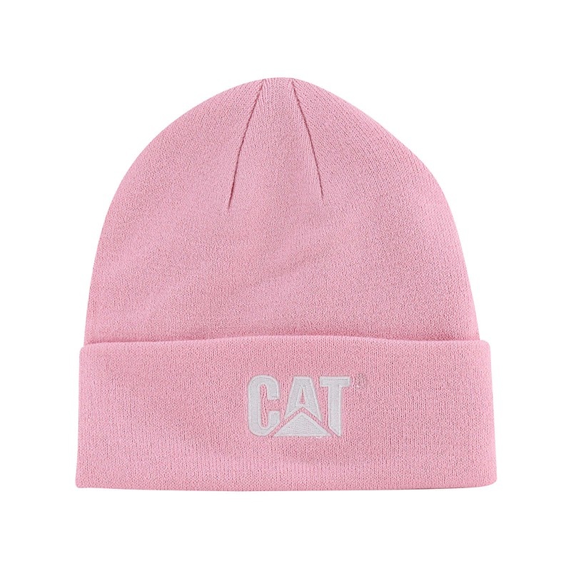 Pink CatFootweat Trademark Cuff Beanie Men\'s Clothing | JE3648120