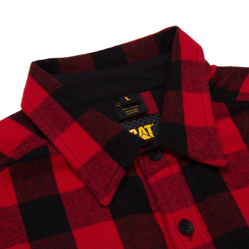 Red CatFootweat Buffalo Check Men's Clothing | LP7016935