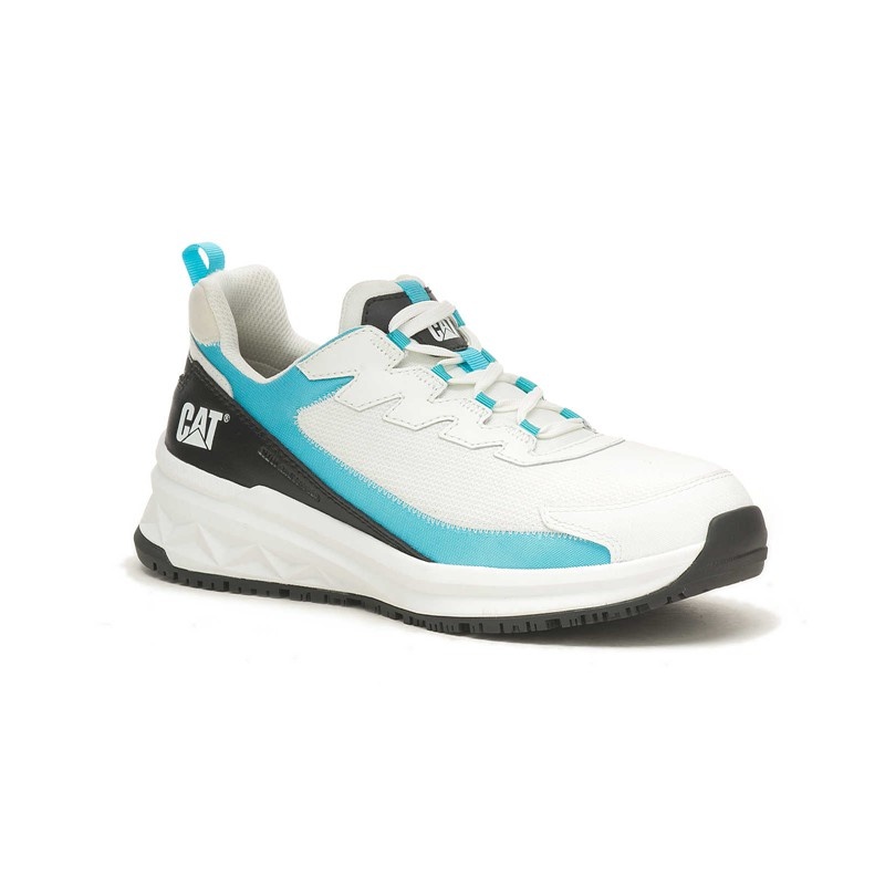 White / Blue CatFootweat Streamline Runner Carbon Composite Women's Shoes | GI7240318