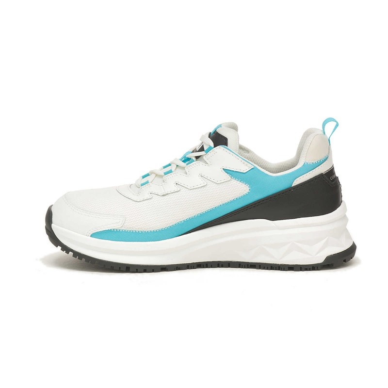 White / Blue CatFootweat Streamline Runner Carbon Composite Women's Shoes | GI7240318