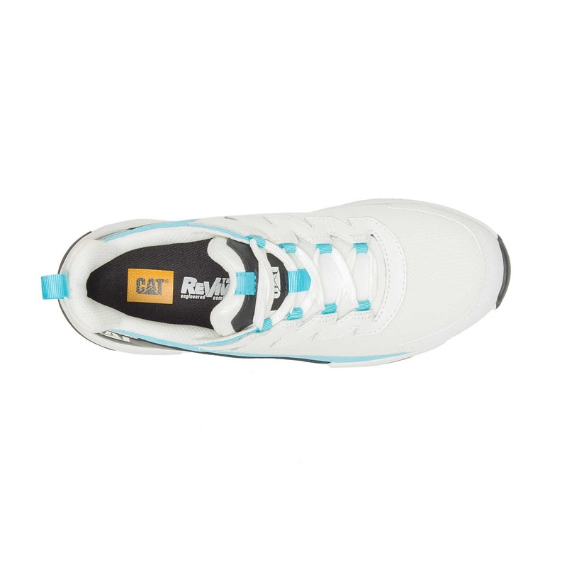 White / Blue CatFootweat Streamline Runner Carbon Composite Women's Shoes | GI7240318